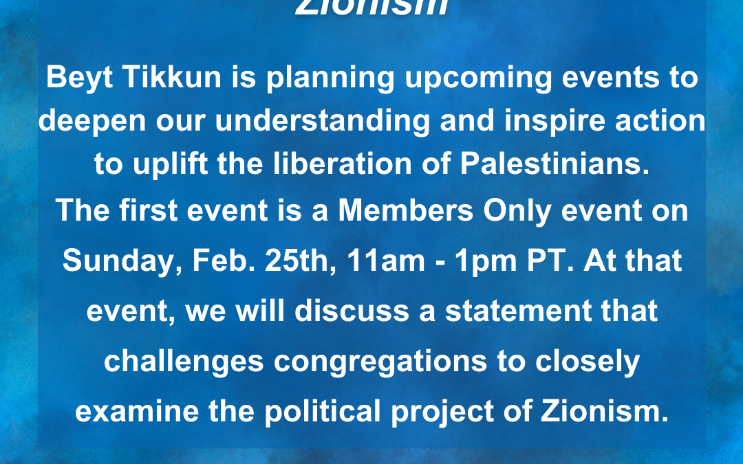 Discussion on Zionism
