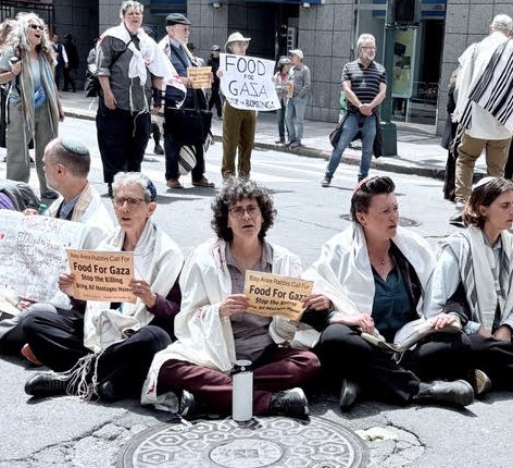 RabbiCat-Protesting-Gaza